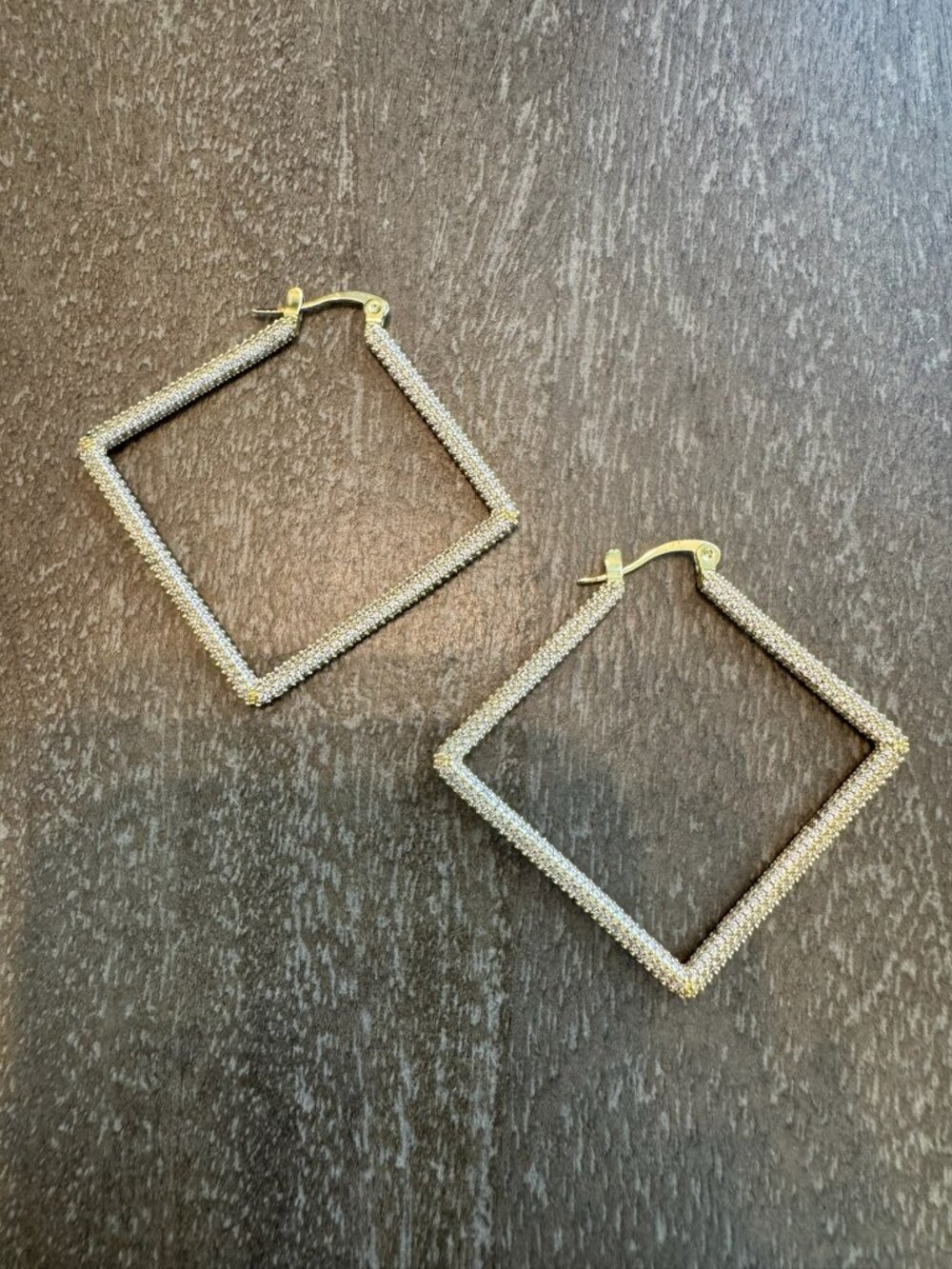 Anthropologie Uncommon James Girl Boss 2.0 Geometric Hoop Earrings